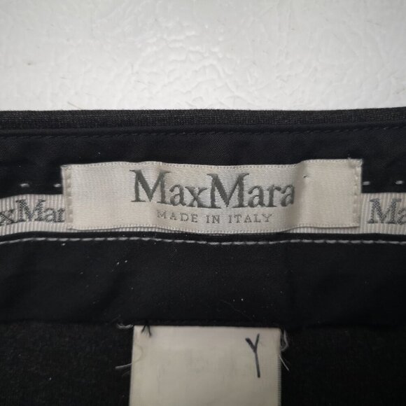 MaxMara Made in Italy Ladies Size 10 Dark Grey Straight Leg Dress Pants - Picture 3 of 11